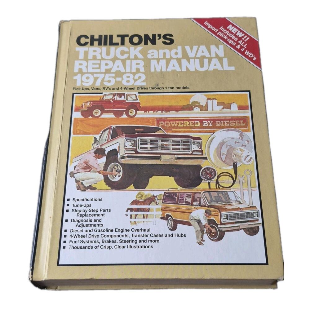 Chilton's Truck & Van Repair Manual 1975-82 HARDBACK #7150 Detailed 1338 pages